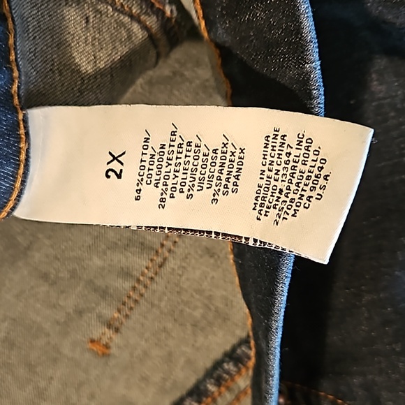 Re Generation by Celebrity Pink Dark Blue Jeggings Size 2x - Picture 8 of 8